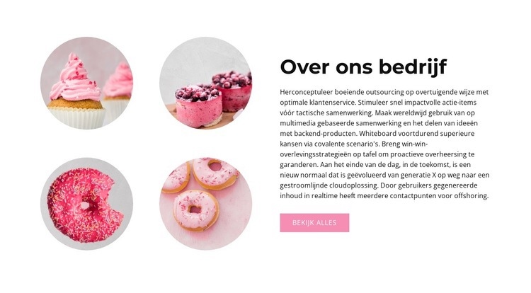 Roze Website ontwerp