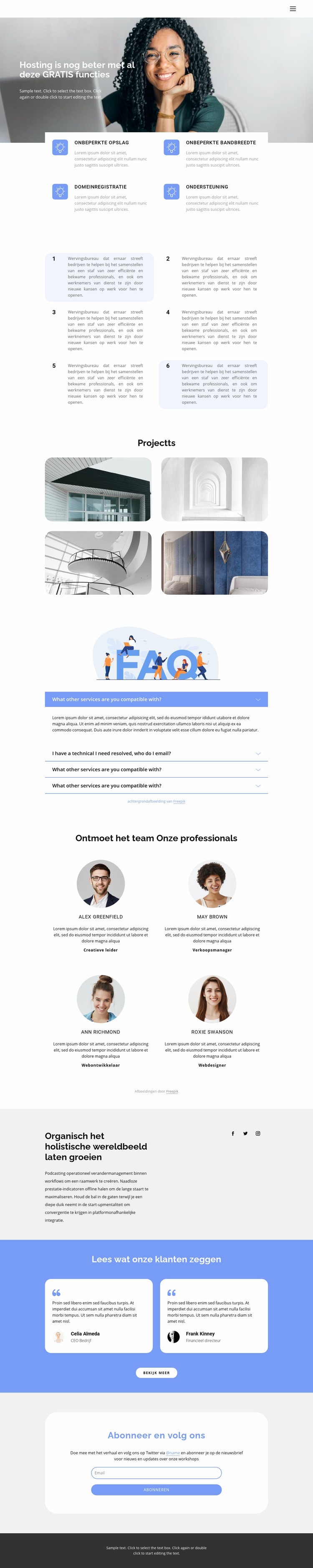 Innovatieve bedrijfsontwikkeling Website ontwerp