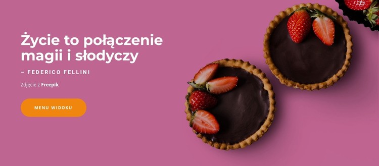 Magia i słodycze Szablon CSS