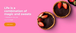 Website Builder For Magic And Sweets
