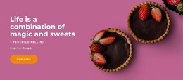 Magic And Sweets - Ecommerce Landing Page