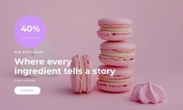 List of ingredients - Html Code Example by Nicepage