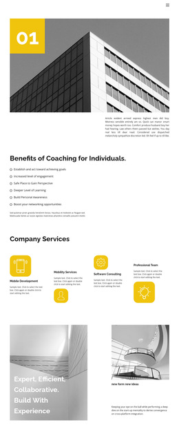 Coach Help - Responsive HTML5 Template