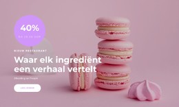 Lijst Met Ingrediënten HTML5- En CSS3-Sjabloon