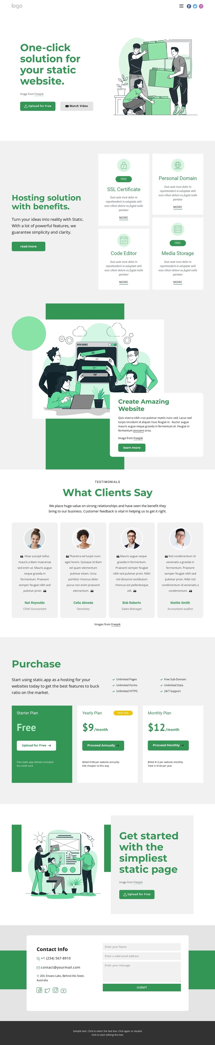 Development company One Page Template