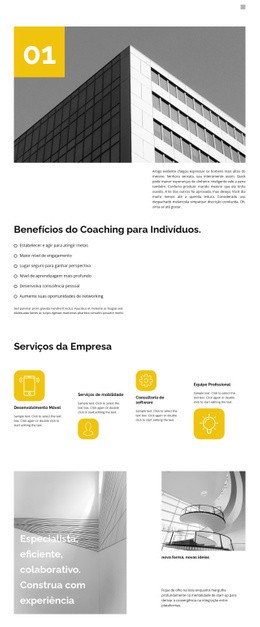 Design De Site Pronto Para Uso Para Ajuda Do Treinador