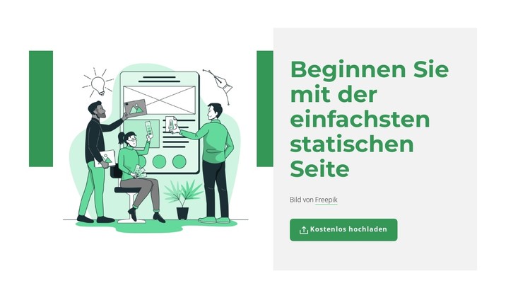 Statische Seite erstellen CSS-Vorlage