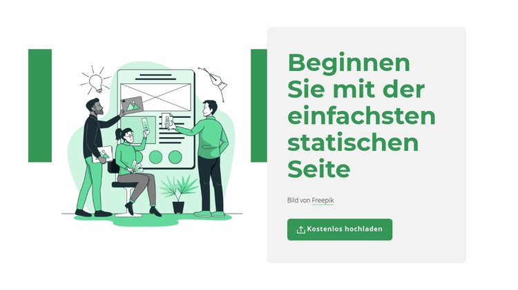 Statische Seite erstellen HTML Website Builder