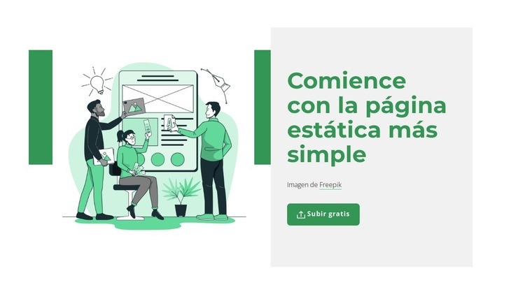 Crear página estática Diseño de páginas web