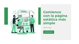 Crear Página Estática - Plantilla De Elementos Premium