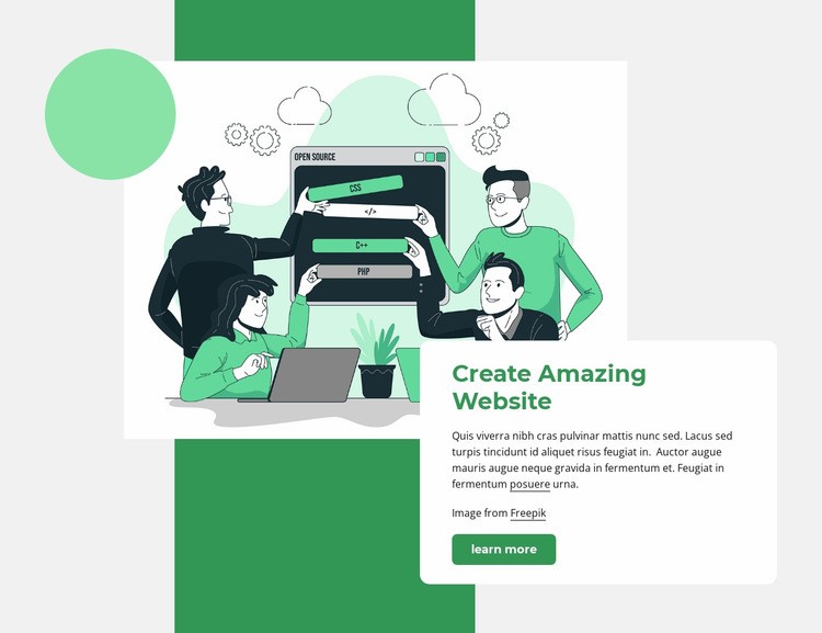 Create website Homepage Design
