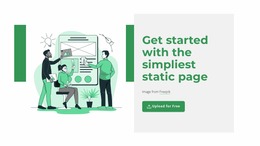 Create Static Page - HTML5 Website Builder