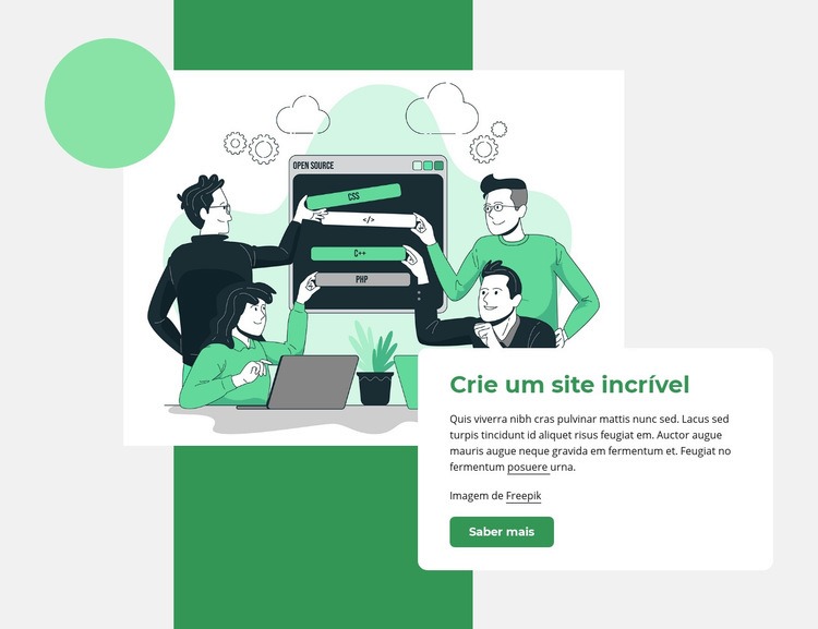 Criar site Design do site