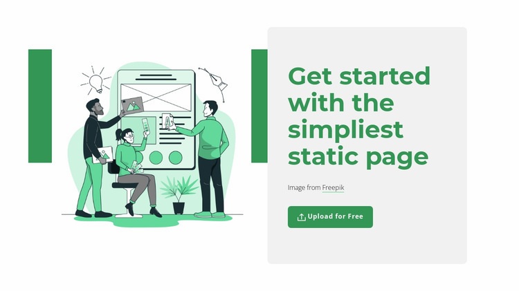 Create static page Web Page Designer