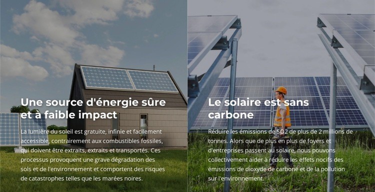 Source d'énergie à faible impact Conception de site Web