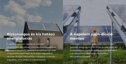 Alacsony Hatású Energiaforrás Céloldal Sablon