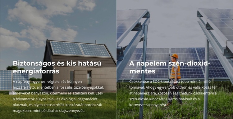 Alacsony hatású energiaforrás CSS sablon