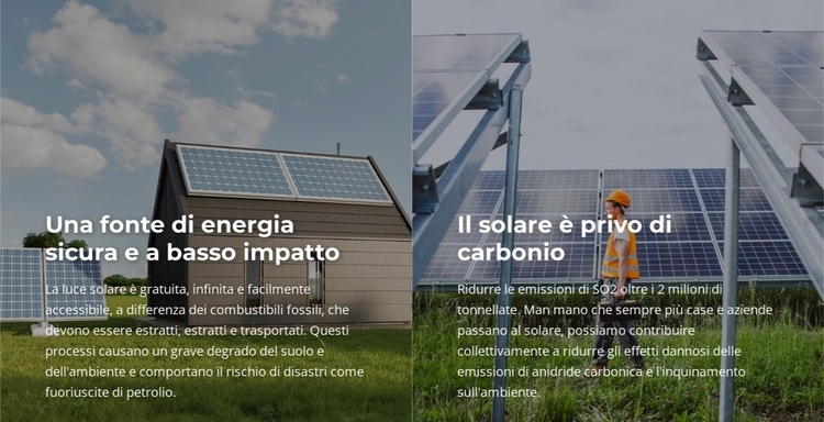 Fonte di energia a basso impatto Modelli di Website Builder