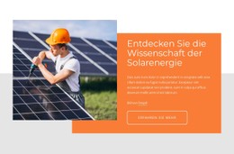 Entdecken Sie Die Wissenschaft Der Solarenergie E-Commerce-Website