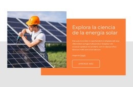 Explora La Ciencia De La Energía Solar - Online HTML Page Builder