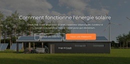 Modèle HTML5 Le Plus Créatif Pour L'Énergie Solaire Fonctionne En Convertissant L'Énergie