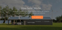 Solar Power Works By Converting Energy - Website Builder Template
