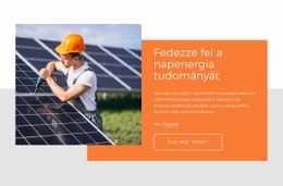 Fedezze Fel A Napenergia Tudományát - Kreatív Többcélú Webhelytervezés