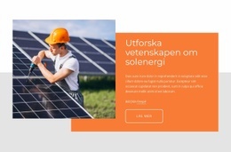 Utforska Vetenskapen Om Solenergi - Kreativ Multifunktionsmall