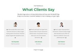 3 Columns With Testimonials