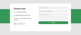 Contact information block - CSS Template by Nicepage