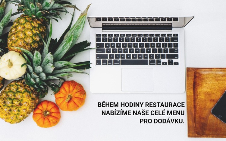 Doručení menu Šablona