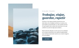 Trabaja Y Viaja: Plantilla Profesional Personalizable De Una Página