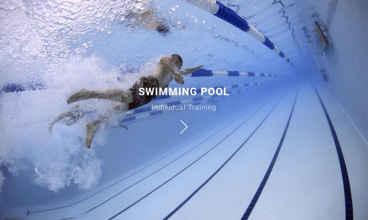 Swimming pool Homepage Design