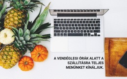 Menü Kézbesítés - HTML Weboldal Sablon