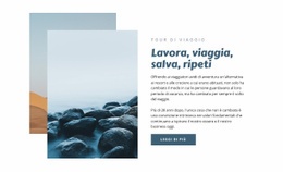 Lavoro E Viaggio - Design Del Sito Web Definitivo