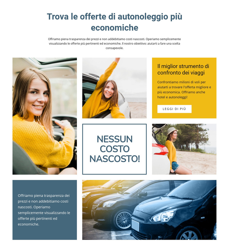 Noleggio auto economico in tutto il mondo Tema WordPress