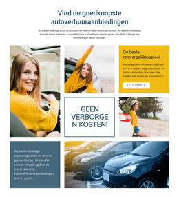 Goedkope Autoverhuur Wereldwijd - HTML-Paginasjabloon