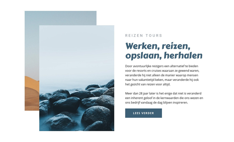 Werk en reizen WordPress-thema