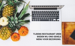 Gebruiksklare Websitebouwer Voor Menu Levering