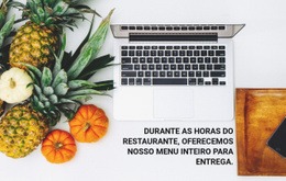 Entrega De Cardápio - Design De Site Fácil