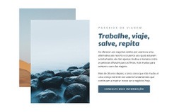 Trabalhar E Viajar - Landing Page Criativa Multiuso