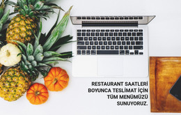 Menü Teslimi - HTML Web Sayfası Şablonu