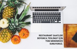 Menü Teslimi Için Önyükleme HTML'Si