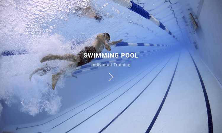 Swimming pool Website Mockup