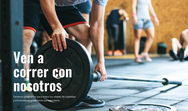 Entrenamiento deportivo Plantilla de una página