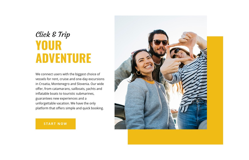 Your Adventure Web Page Design