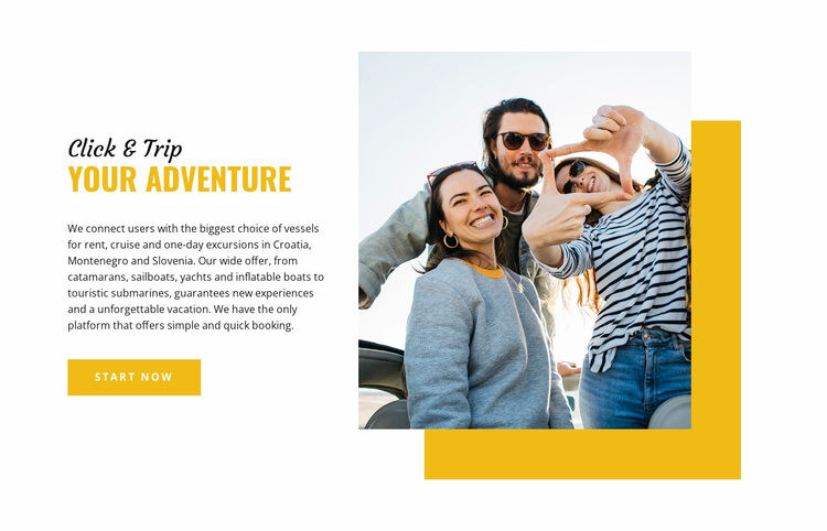 Your Adventure Landing Page
