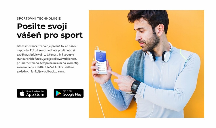 Posilte svoji vášeň pro sport Šablona CSS