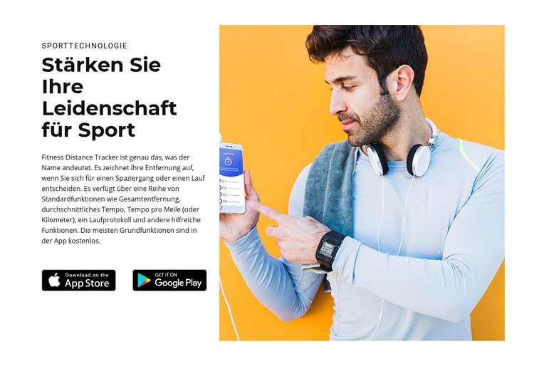 Stärken Sie Ihre Leidenschaft für Sport HTML-Vorlage