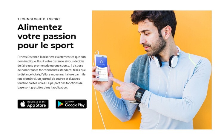 Alimentez votre passion pour le sport Conception de site Web